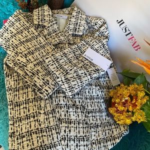 Lurex Tweed Cropped Blazer, Brand New with Tags -M